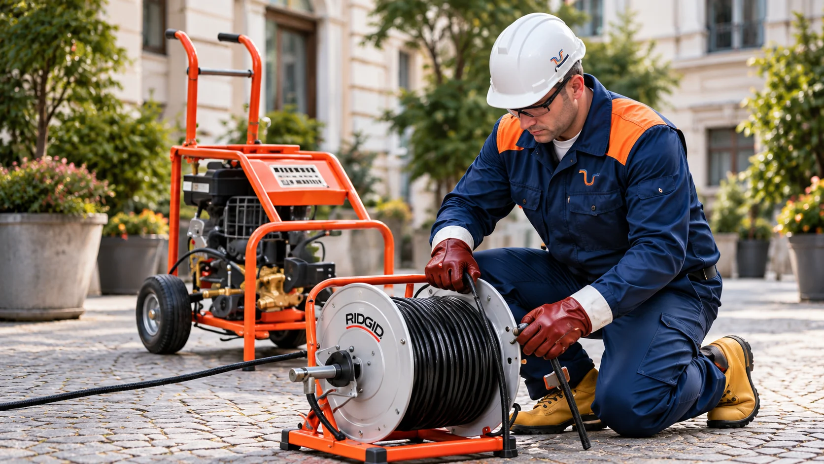Hochdruckreinigung mit RIDGID KJ3100 in Wien
