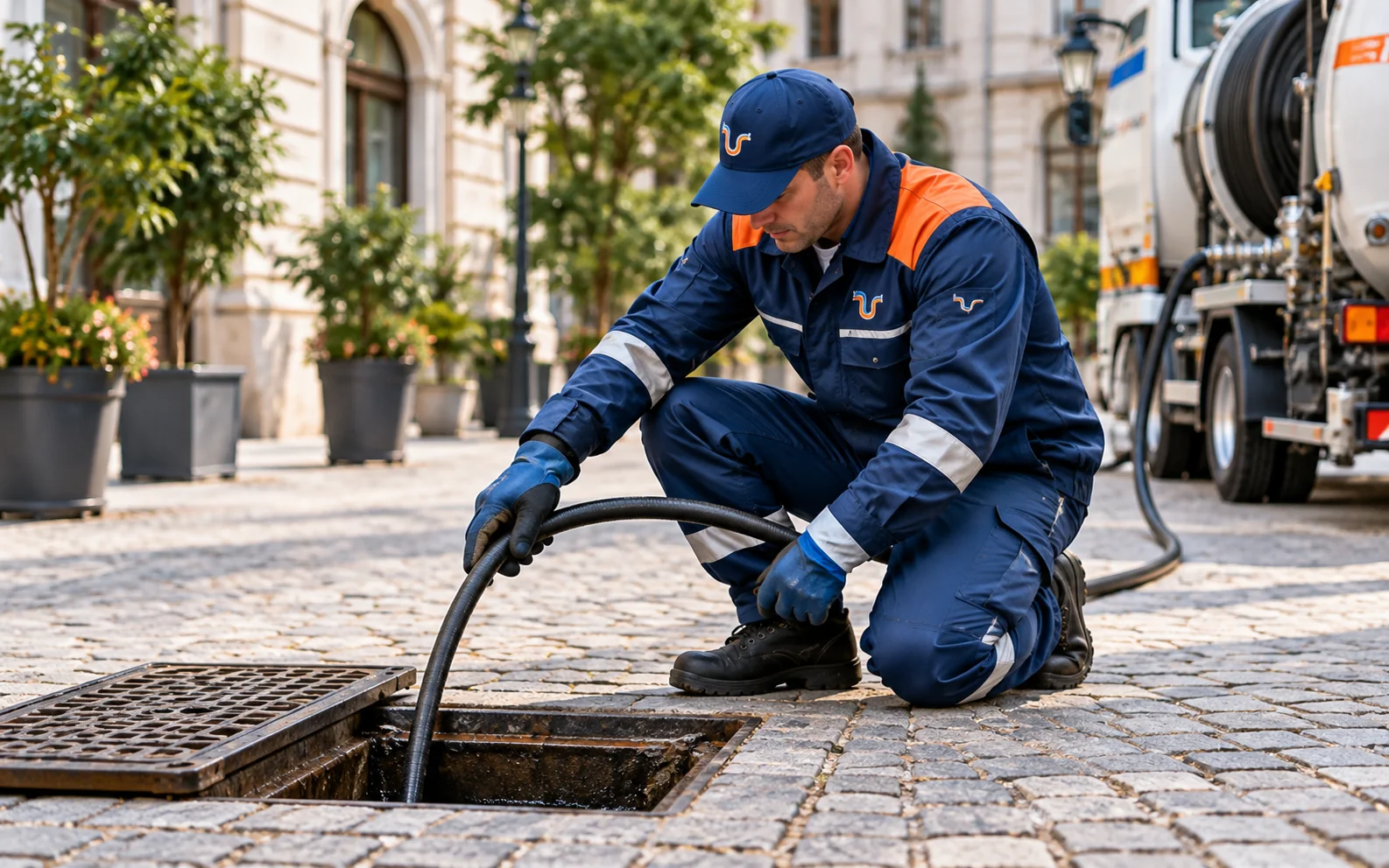 Wartung und Sonderarbeiten am Kanal in Wien